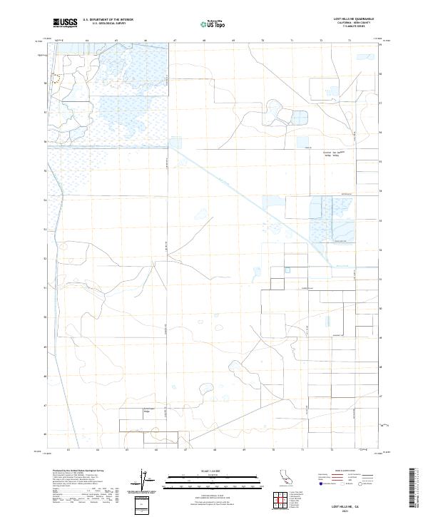 USGS Topographic Map – Lost Hills NE