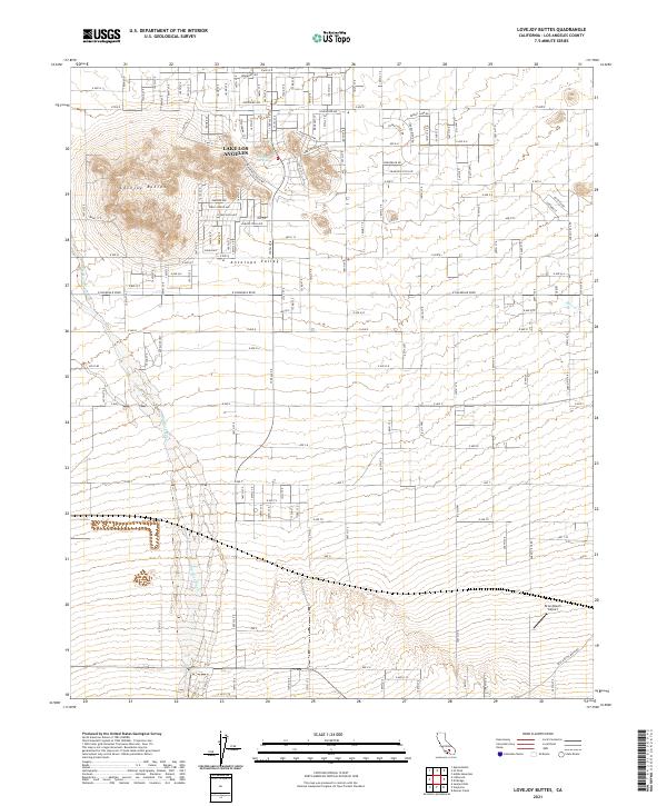 USGS Topographic Map – Lovejoy Buttes