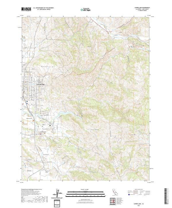 USGS Topographic Map – Lower Lake