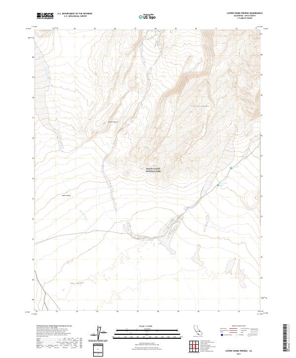 USGS Topographic Map – Lower Warm Springs
