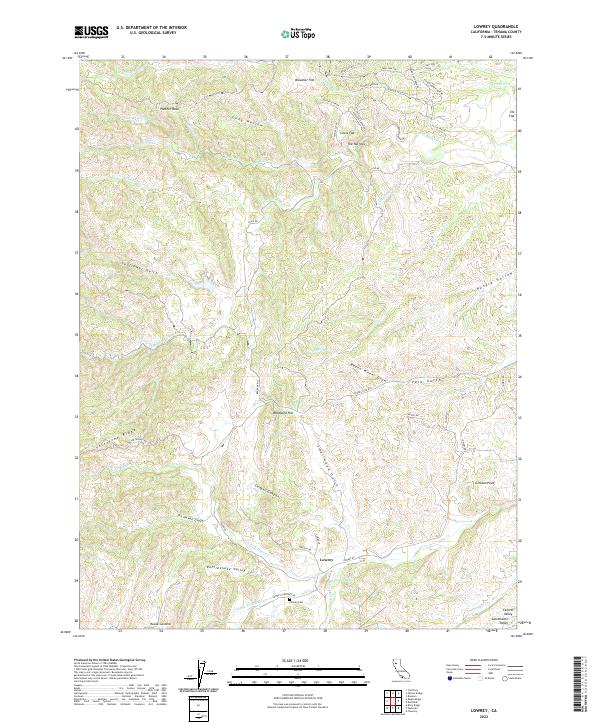 USGS Topographic Map – Lowrey