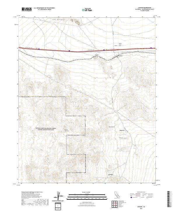 USGS Topographic Map – Ludlow