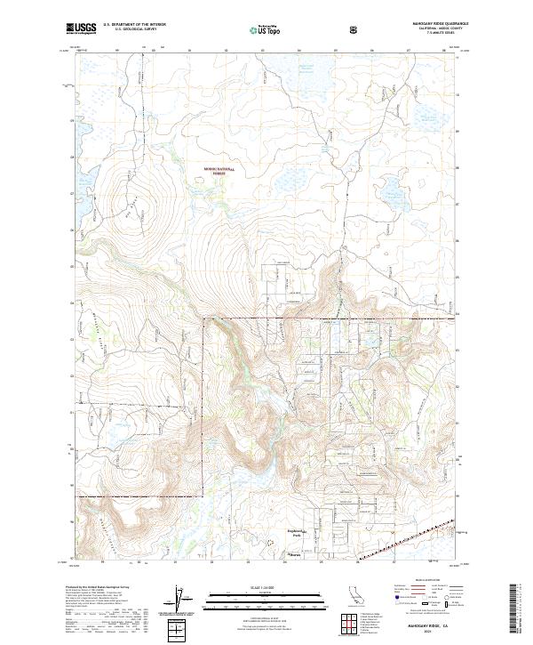 USGS Topographic Map – Mahogany Ridge