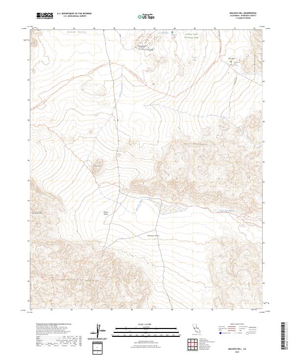 USGS Topographic Map – Malapai Hill
