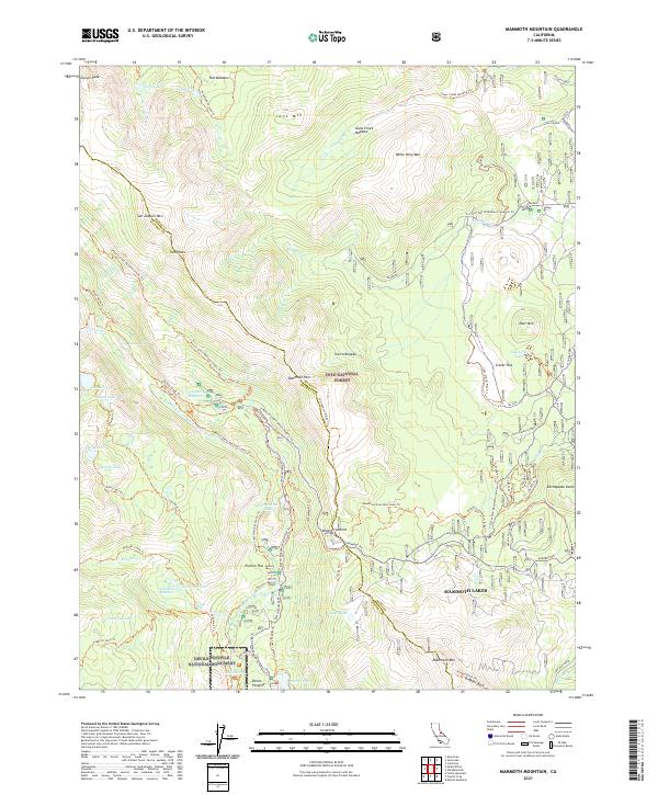 USGS Topographic Map – Mammoth Mountain