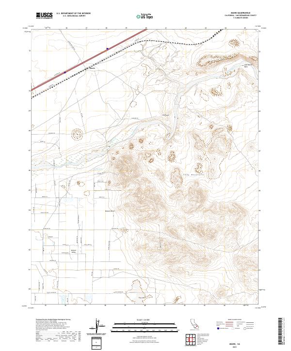 USGS Topographic Map – Manix