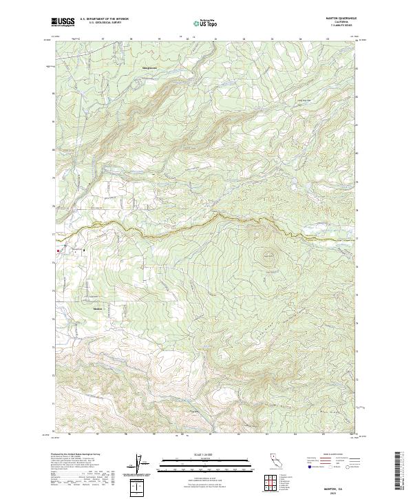 USGS Topographic Map – Manton