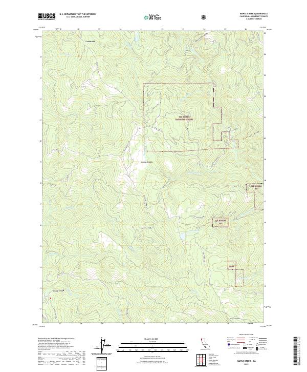 USGS Topographic Map – Maple Creek