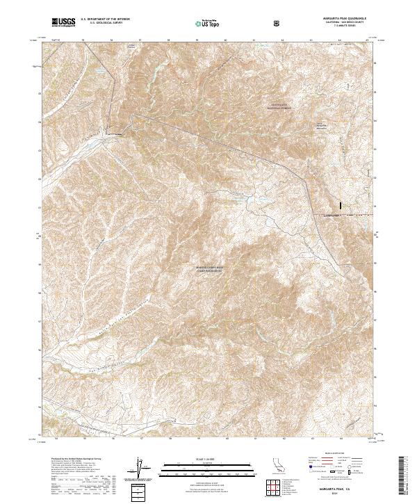 USGS Topographic Map – Margarita Peak