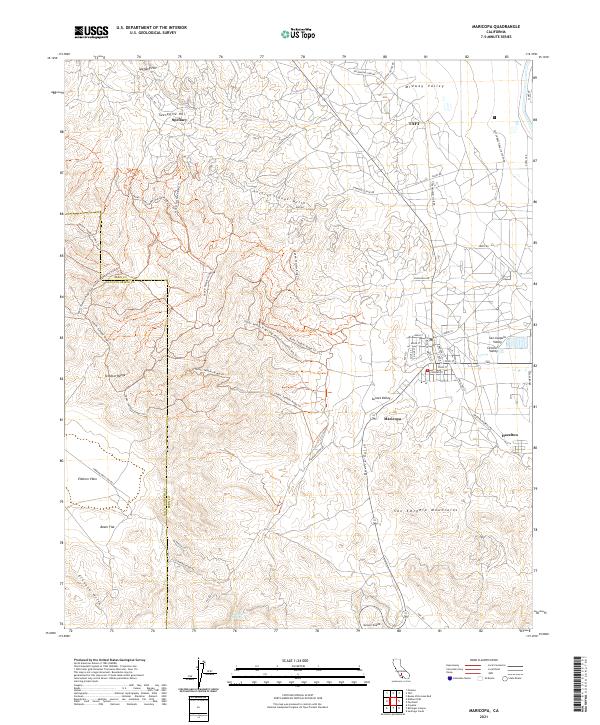 USGS Topographic Map – Maricopa