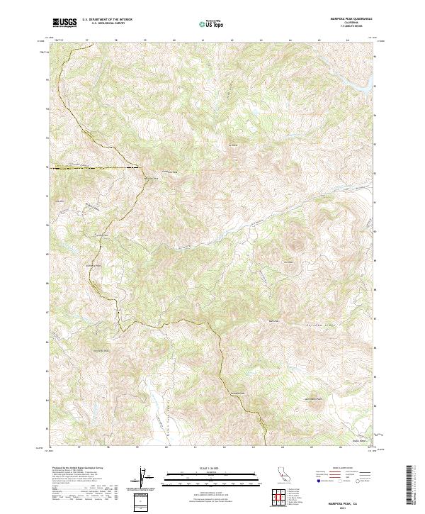 USGS Topographic Map – Mariposa Peak