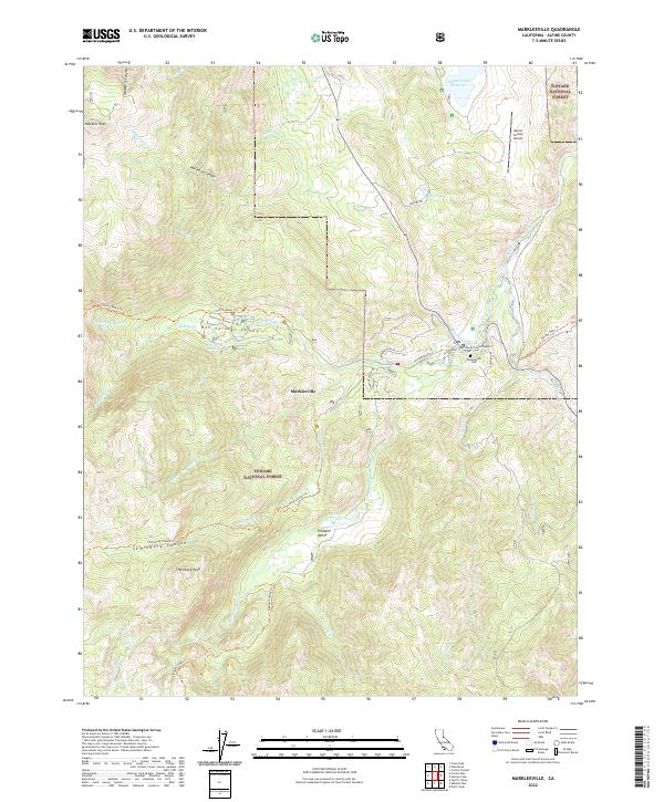 USGS Topographic Map – Markleeville