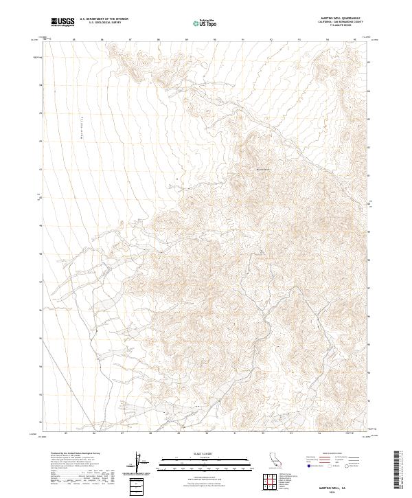 2021 Map of Martins Well, 2021 Print