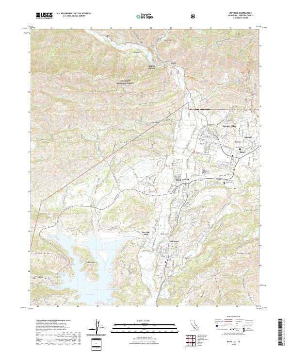 USGS Topographic Map – Matilija