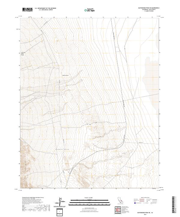 USGS Topographic Map – Maturango Peak SE