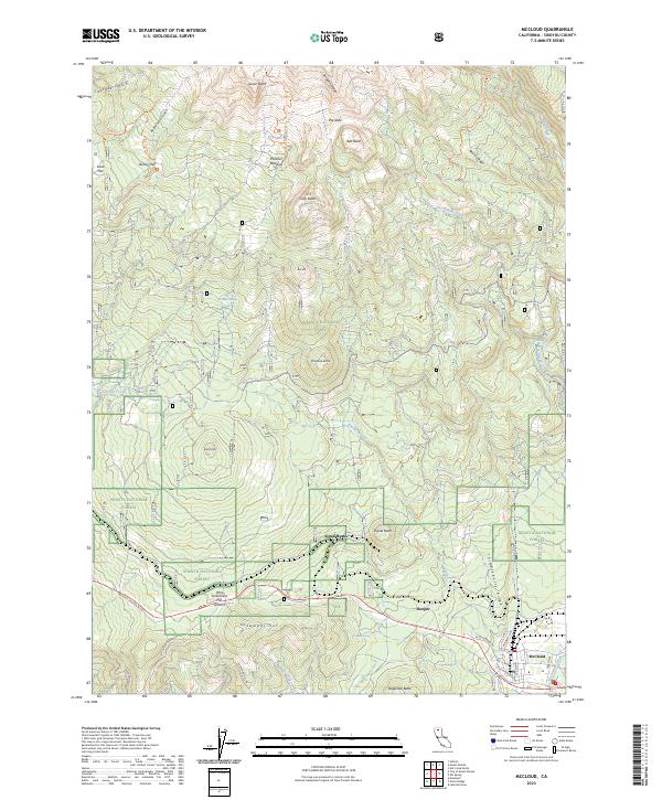 USGS Topographic Map – McCloud