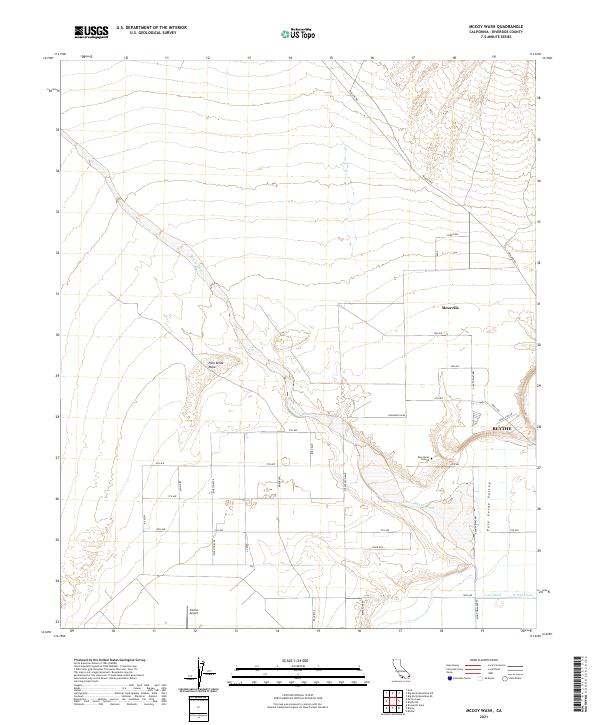USGS Topographic Map – McCoy Wash