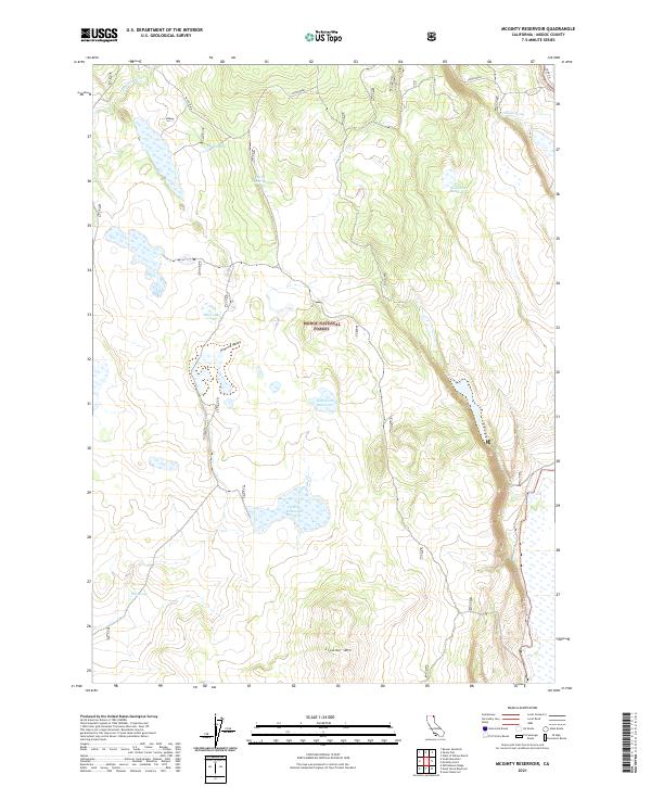 USGS Topographic Map – McGinty Reservoir