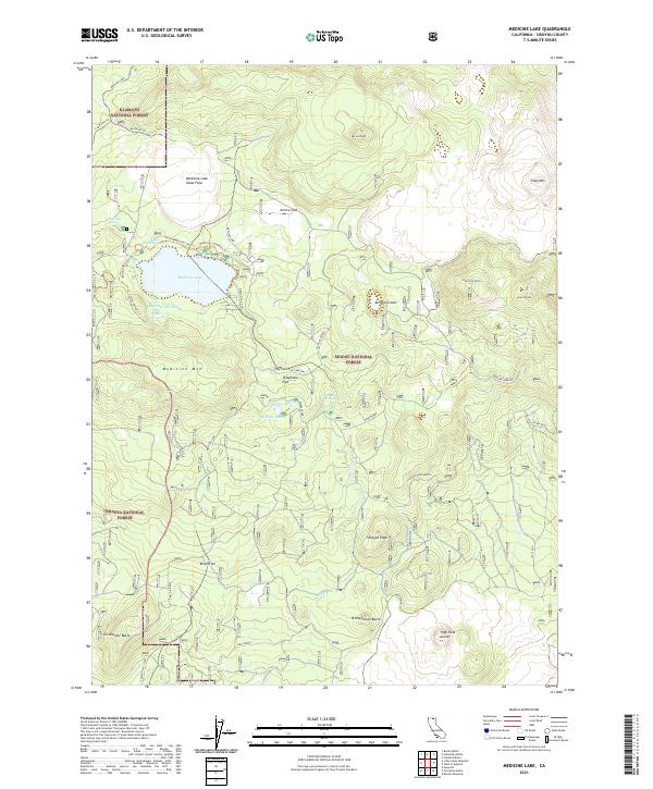 USGS Topographic Map – Medicine Lake