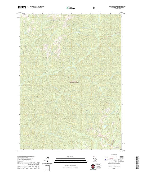 USGS Topographic Map – Medicine Mountain