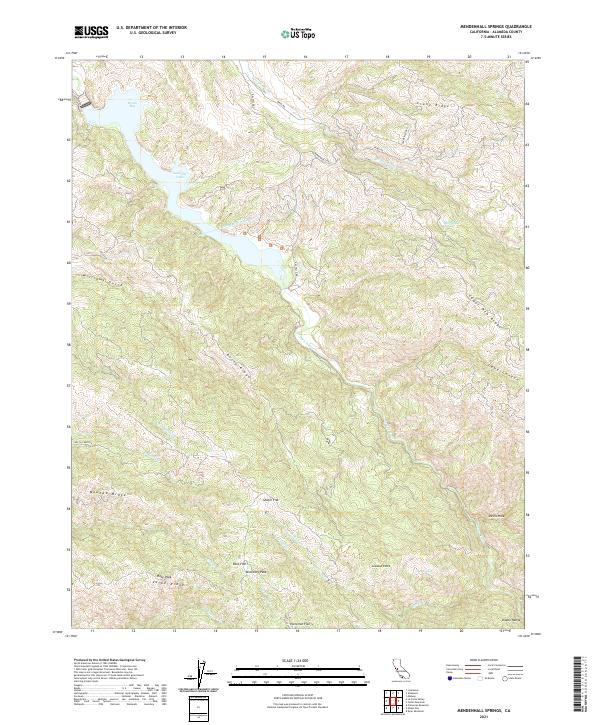 USGS Topographic Map – Mendenhall Springs