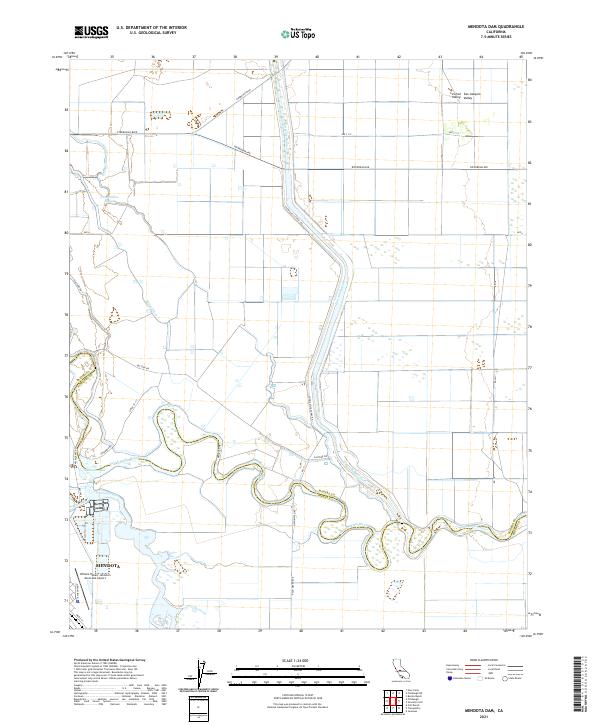USGS Topographic Map – Mendota Dam