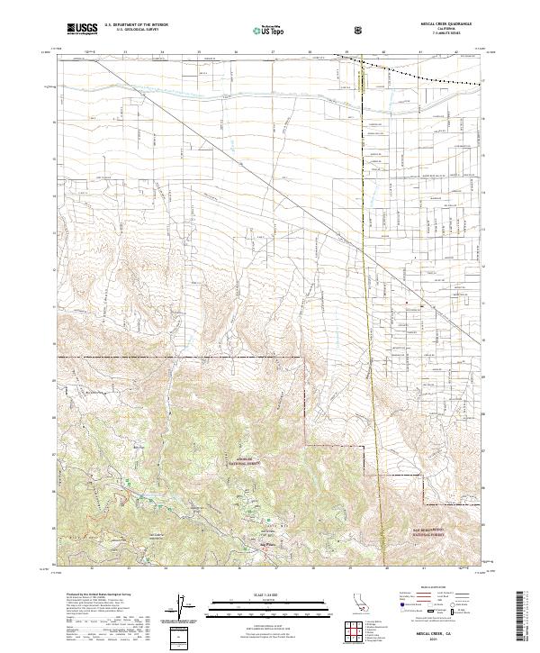 USGS Topographic Map – Mescal Creek