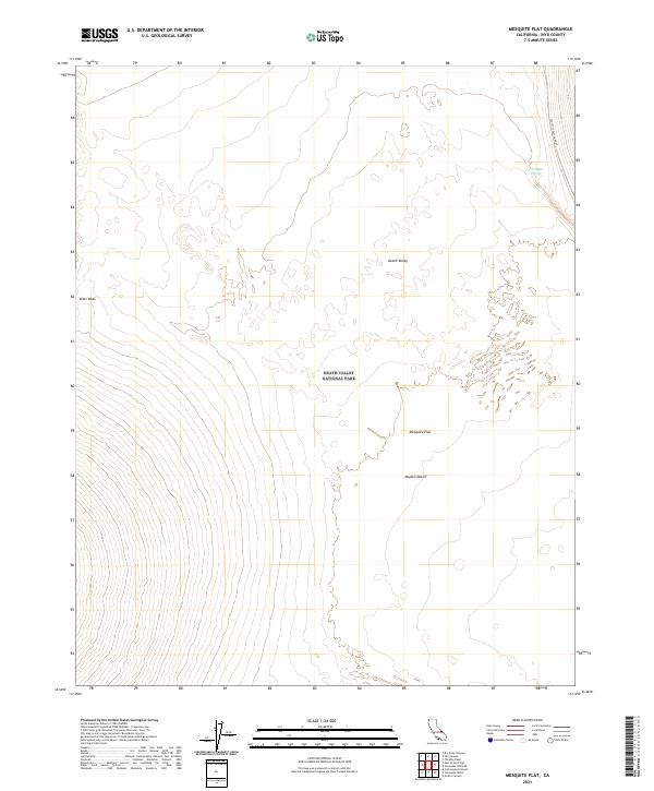 USGS Topographic Map – Mesquite Flat