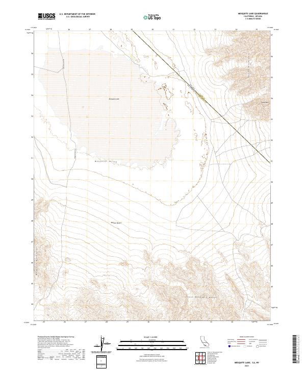 USGS Topographic Map – Mesquite Lake