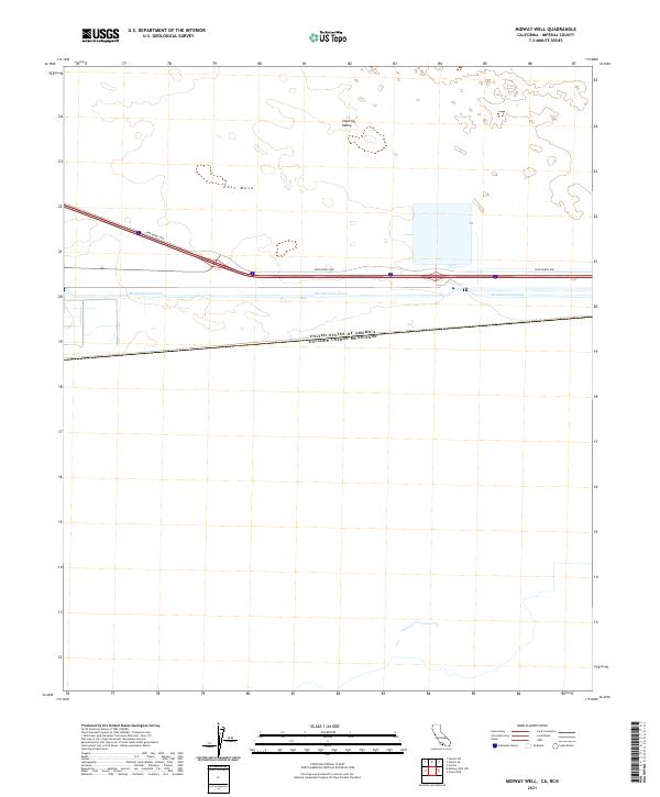 USGS Topographic Map – Midway Well