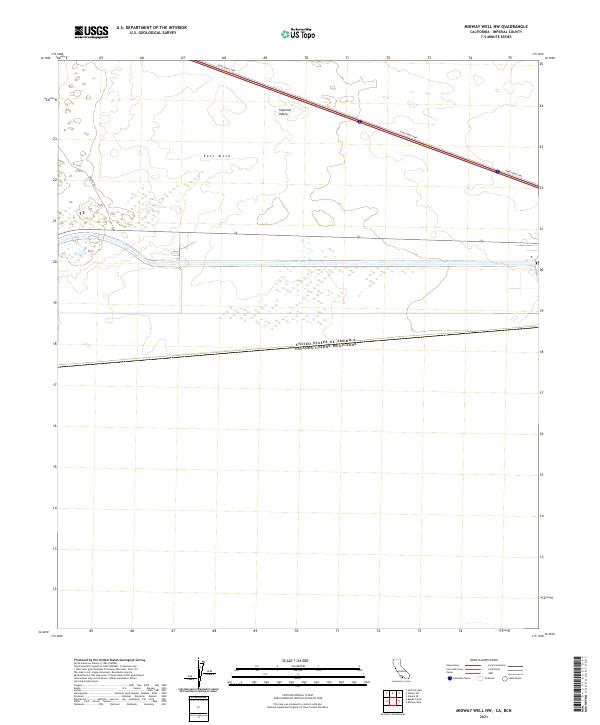 2021 Map of Midway Well NW, 2021 Print