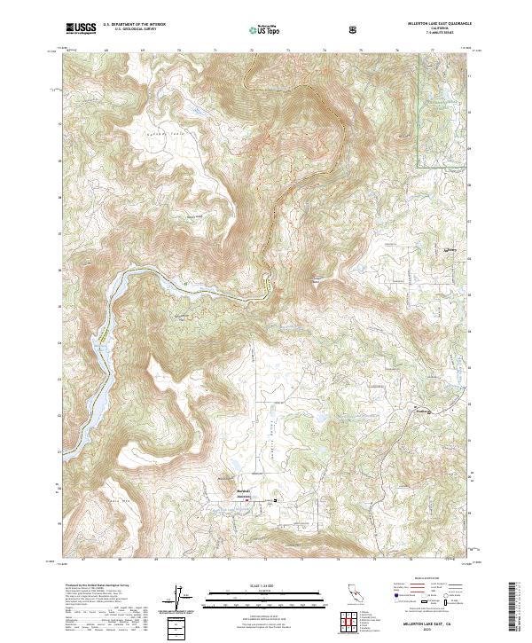 USGS Topographic Map – Millerton Lake East