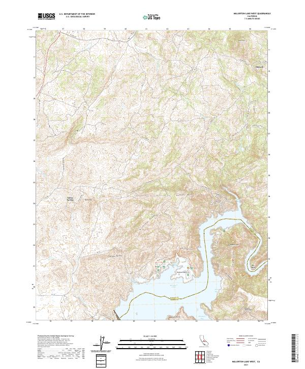 USGS Topographic Map – Millerton Lake West