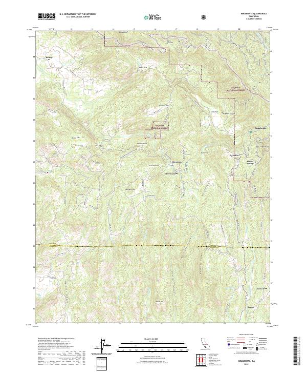 USGS Topographic Map – Miramonte
