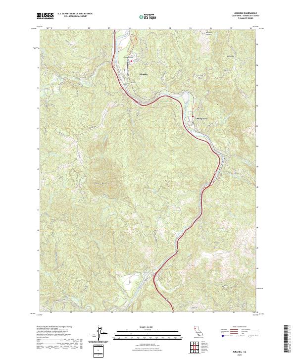 USGS Topographic Map – Miranda