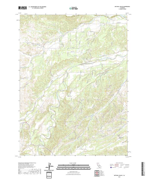 USGS Topographic Map – Mitchell Gulch