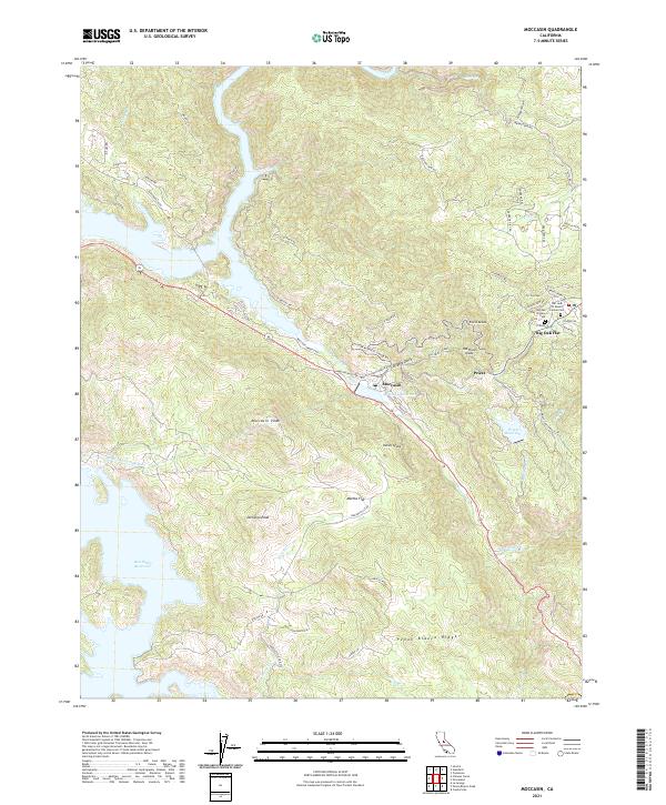 USGS Topographic Map – Moccasin