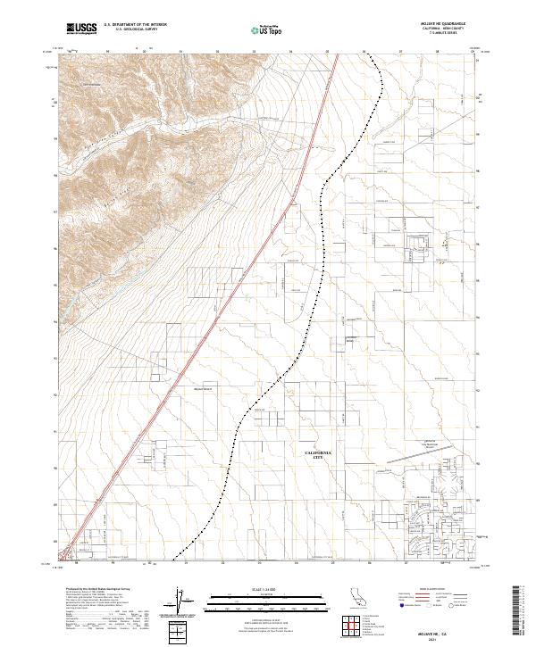 USGS Topographic Map – Mojave NE