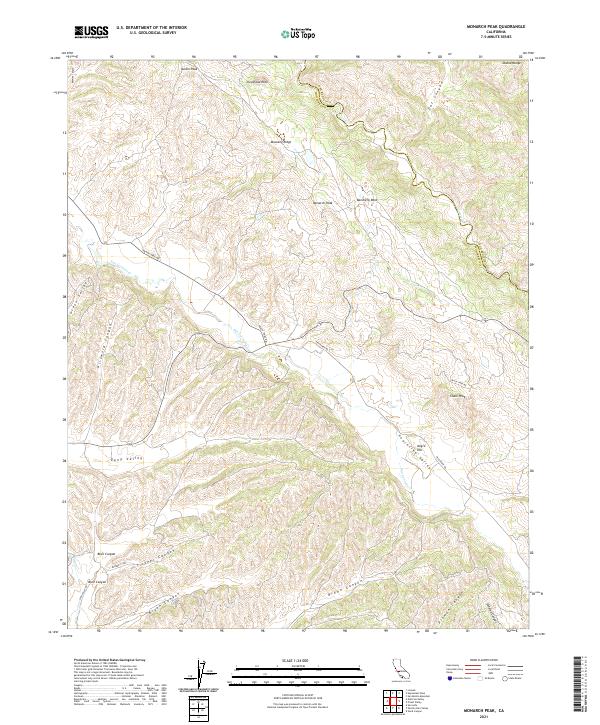 USGS Topographic Map – Monarch Peak