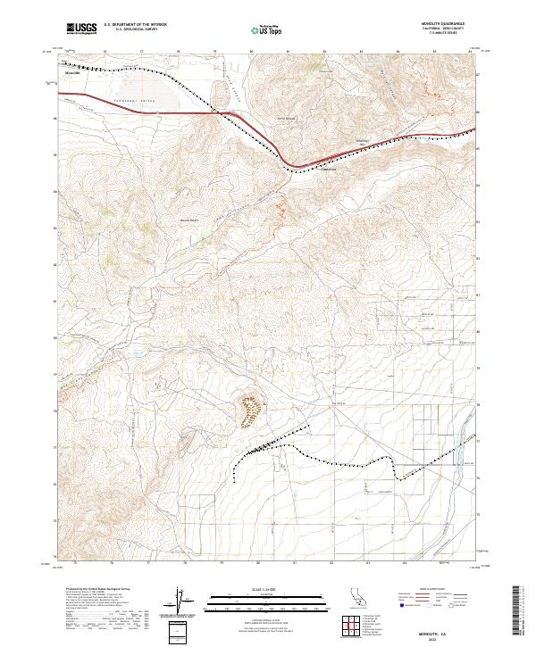 USGS Topographic Map – Monolith