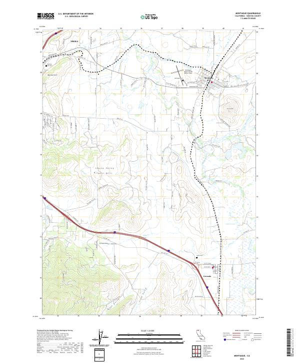 USGS Topographic Map – Montague