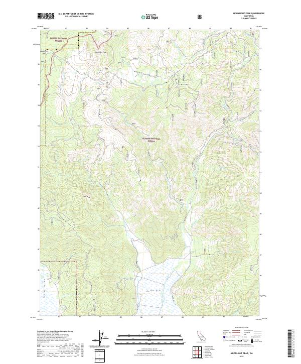 USGS Topographic Map – Moonlight Peak