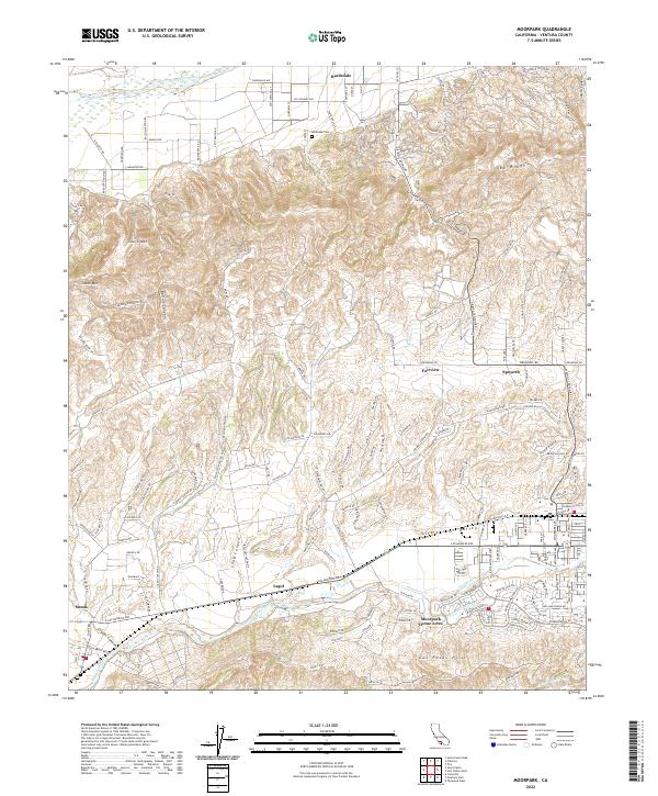 USGS Topographic Map – Moorpark