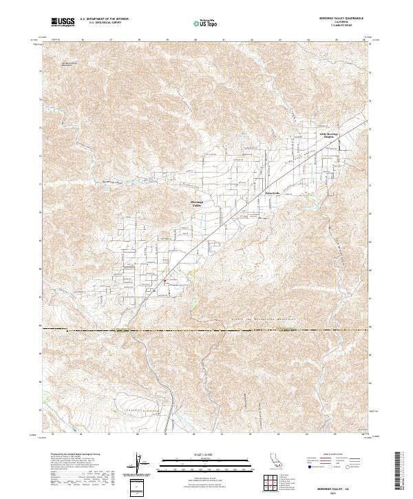 USGS Topographic Map – Morongo Valley