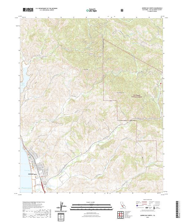 USGS Topographic Map – Morro Bay North