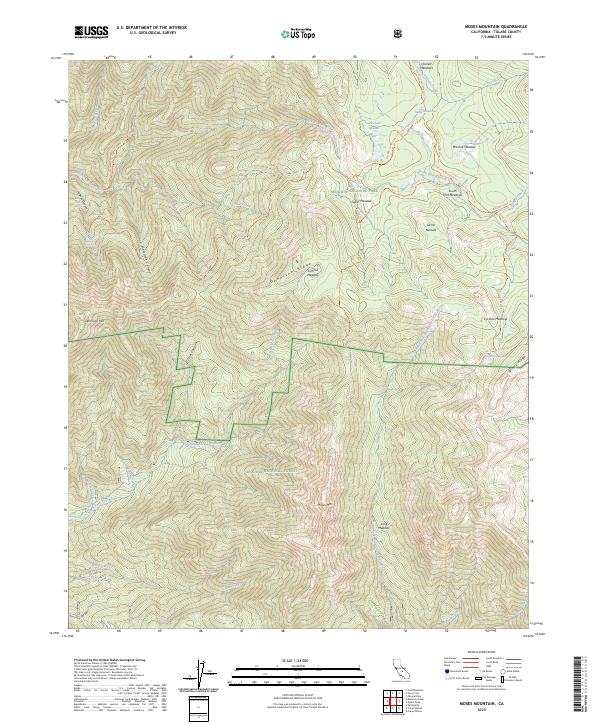 USGS Topographic Map – Moses Mountain
