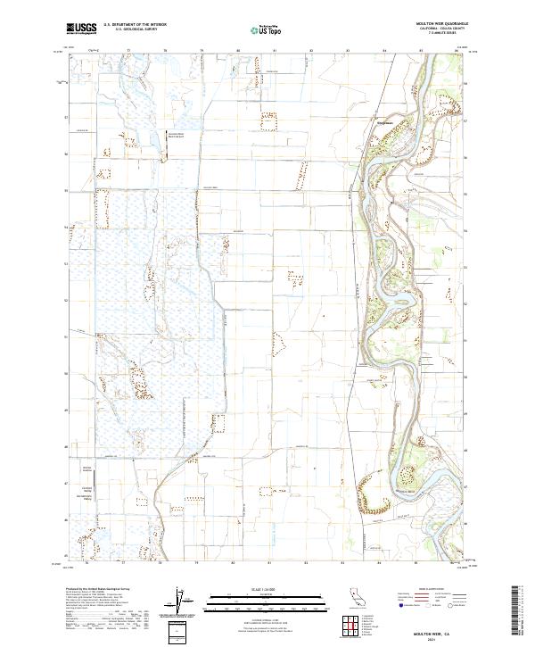 USGS Topographic Map – Moulton Weir