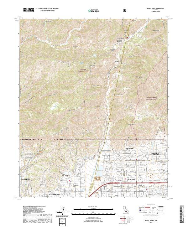 USGS Topographic Map – Mount Baldy