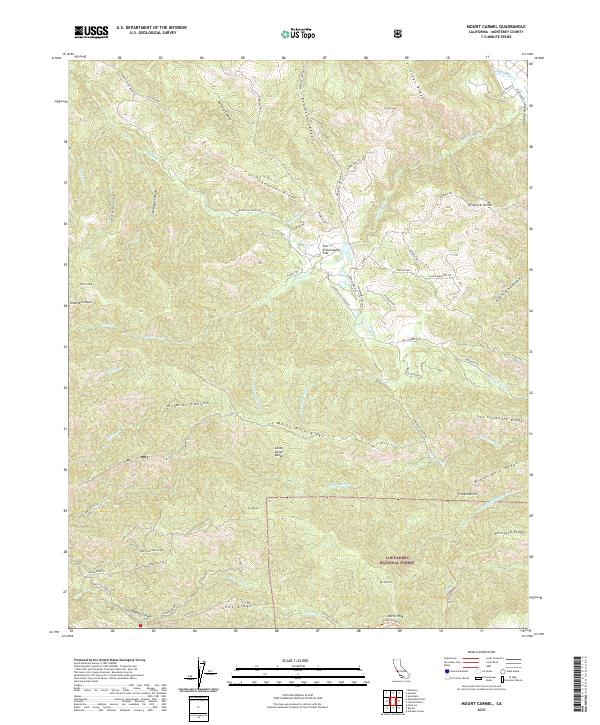 USGS Topographic Map – Mount Carmel