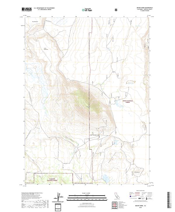 USGS Topographic Map – Mount Dome